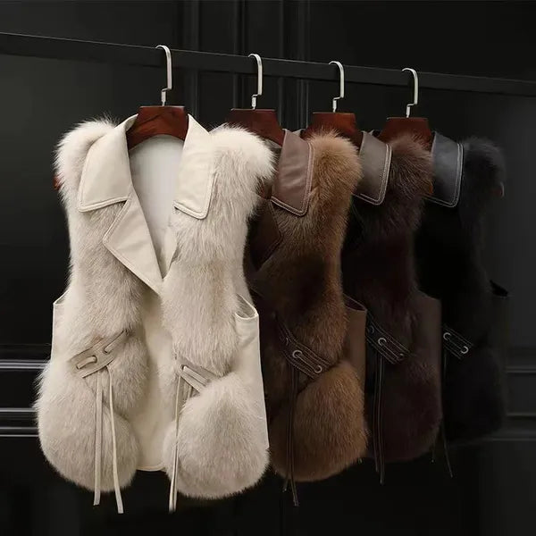 Lucia Faux Fur Vest - view 7