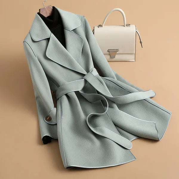 Tivara Wool-Blend Belted Trench Coat - view 7