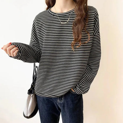 Rebecca Long-Sleeve Striped Cotton Shirt - view 7