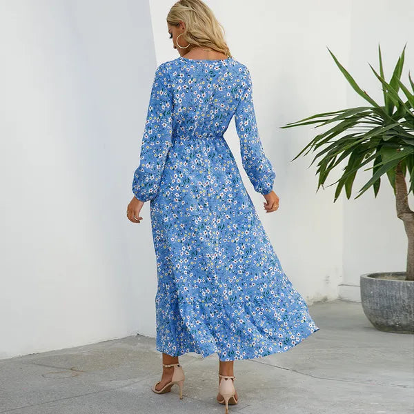 Myrel Floral Tiered Chiffon Maxi Dress - view 7