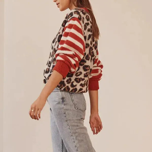 Ferocia Leopard Print Sweater - view 7