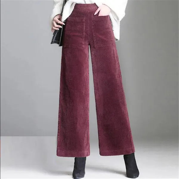 Rachael High-Waisted Corduroy Flare Pants - view 8