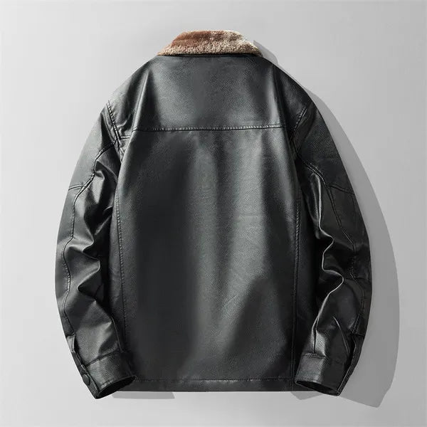 Elion Premium Leather Jacket with Fur Interior - view 8