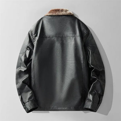 Elion Premium Leather Jacket with Fur Interior - view 8