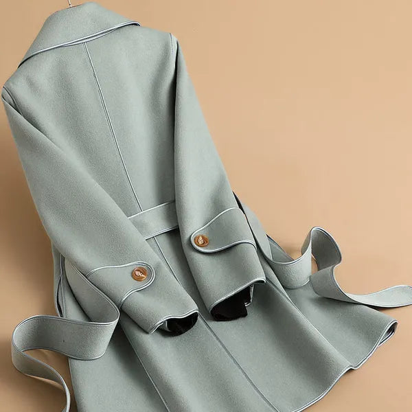 Tivara Wool-Blend Belted Trench Coat - view 8