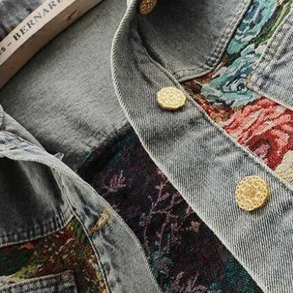 Fiora Floral Denim Jacket - view 8