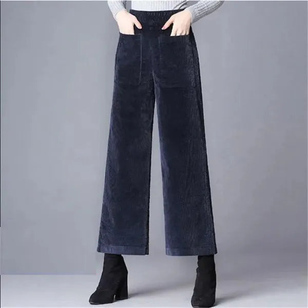 Rachael High-Waisted Corduroy Flare Pants - view 9