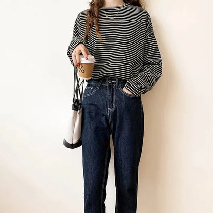 Rebecca Long-Sleeve Striped Cotton Shirt - view 9