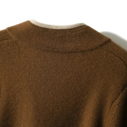Anne wool-blend wrap cardigan with contrast details – view 9