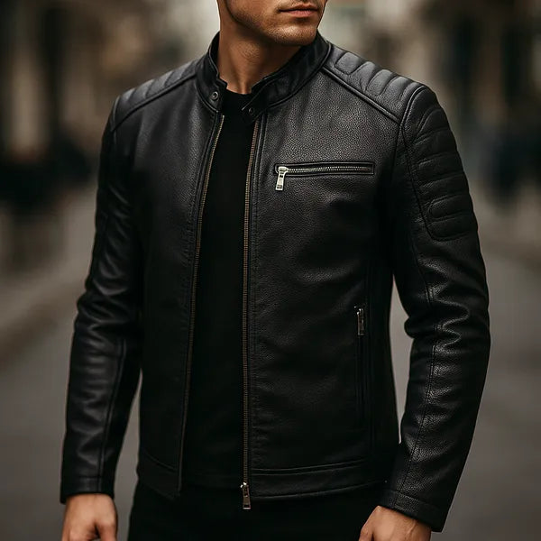 Arctis premium leather zipper jacket – view 9