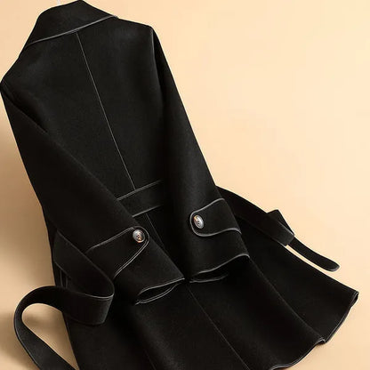 Tivara Wool-Blend Belted Trench Coat - view 10