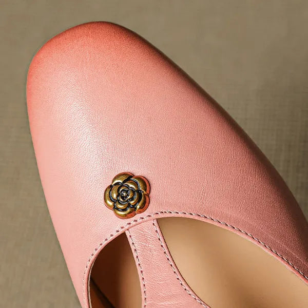 Roslyn Premium Leather T-Strap Mules - view 10