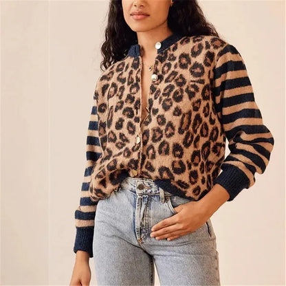 Ferocia Leopard Print Sweater - view 10