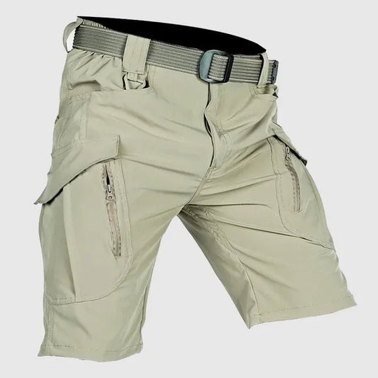 Men's Rugged Tactical Cargo Shorts – Inigo - Khaki
