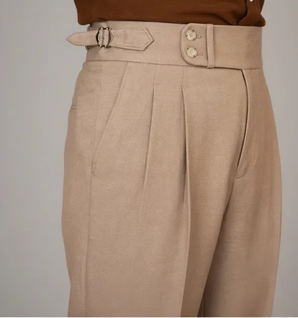 Men's Tailored Cropped Trousers – Jonathan - Camelo 2