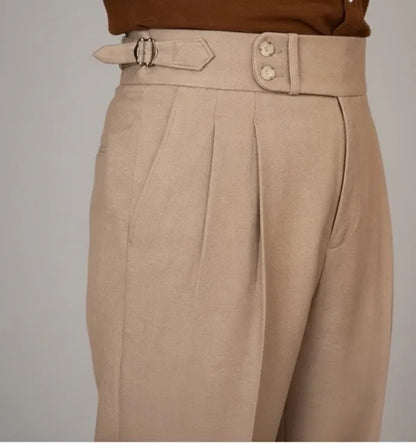 Men's Tailored Cropped Trousers – Jonathan - Camelo 2
