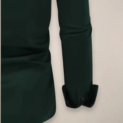 Men's Essential Long Sleeve Shirt – Lennart - Dark Green 4