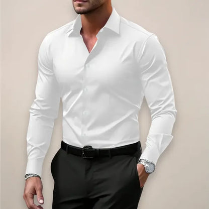 Men's Essential Long Sleeve Shirt – Lennart - White