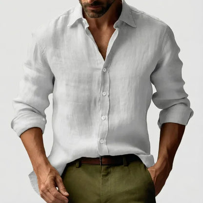 Men's Modern Long Sleeve Shirt – Mael - White