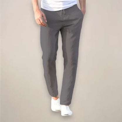 Men's Lightweight Summer Trousers – Oscar - Gray