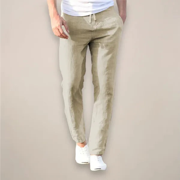 Men's Lightweight Summer Trousers – Oscar - Khaki