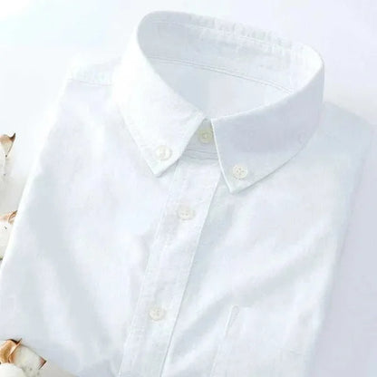 Men's Long Sleeve Button-Down Shirt – Sulev - White 2